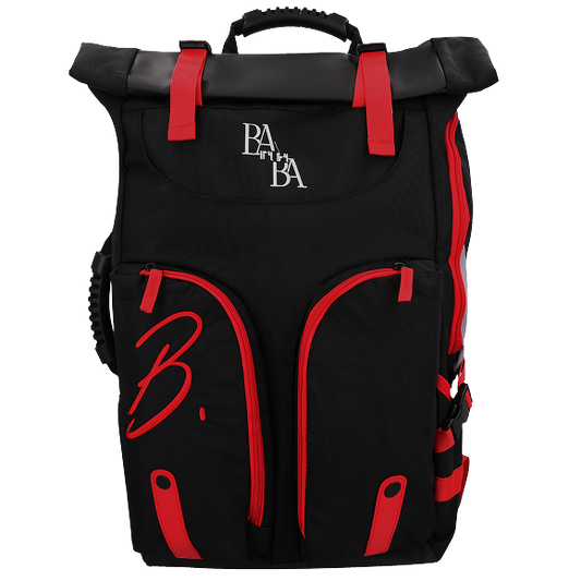 Baba Redfine Nyekundu Na Neusi - BABA Backpacks