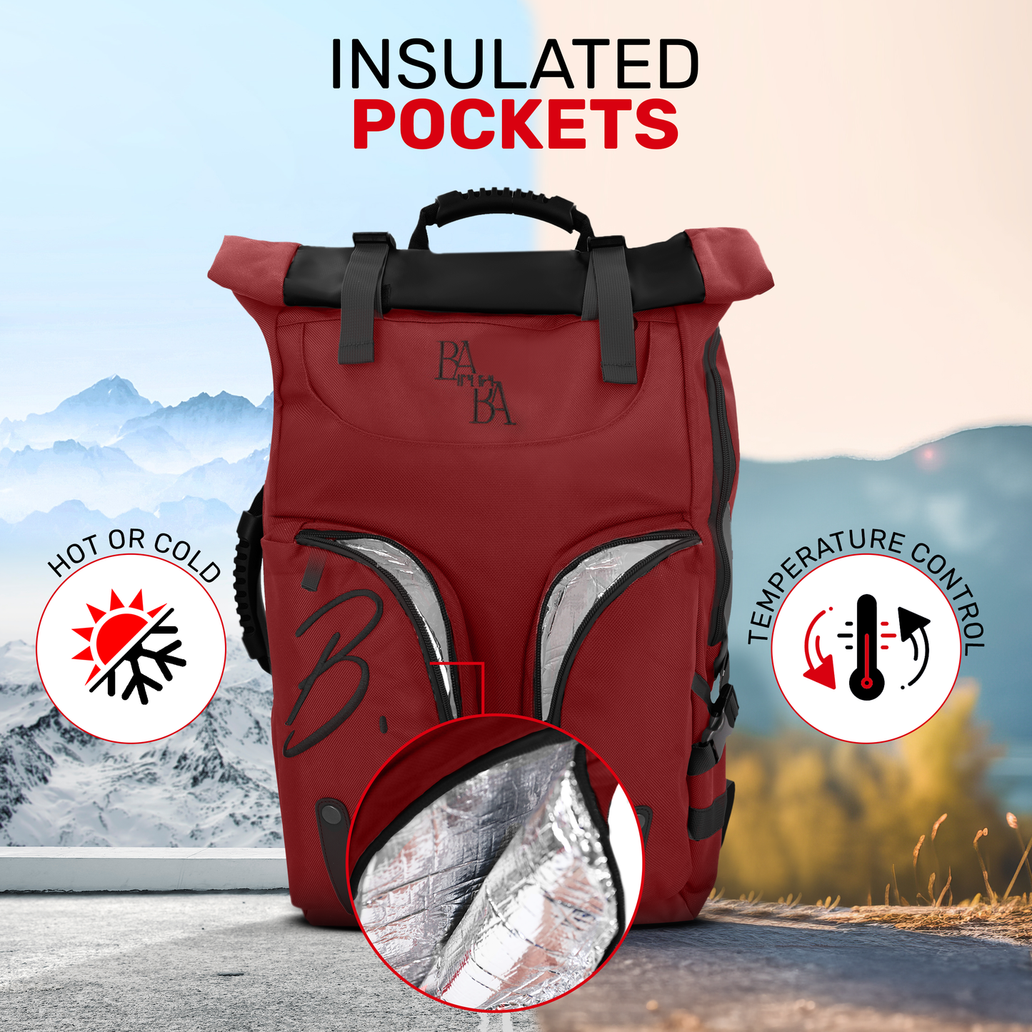 BABA Motoni - Red - BABA Backpacks