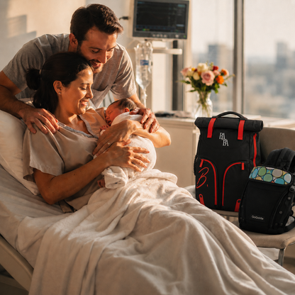 Baba Black & Red 37L Dad Backpack - BABA Backpacks